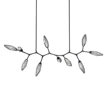 Rock Crystal Modern Branch LED Linear Chandelier
