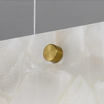 60" Natural Marble Alabaster Kitchen Island Chandelier