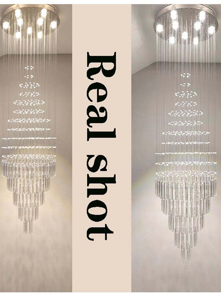 Albert Crystal Foyer & Staircase Chandelier 23" 31" 39" 47" D