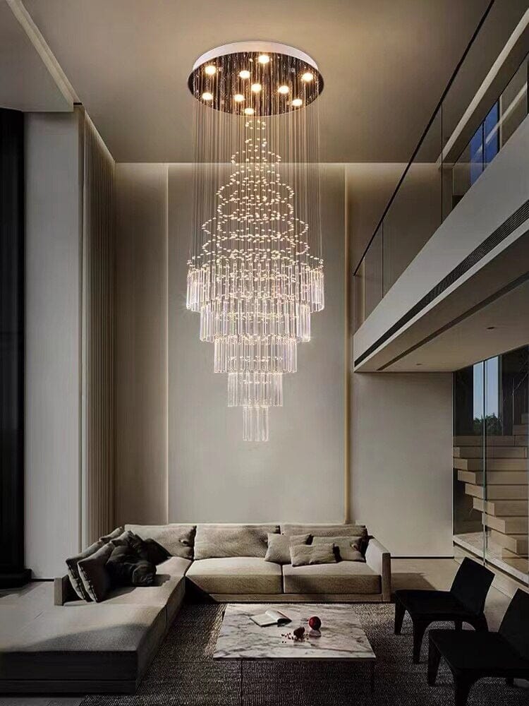 Albert Crystal Foyer & Staircase Chandelier 23" 31" 39" 47" D