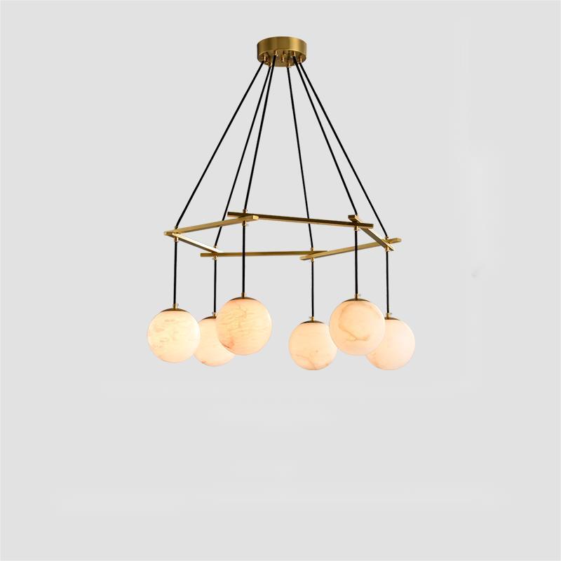 Orbia Alabaster Globe Chandelier