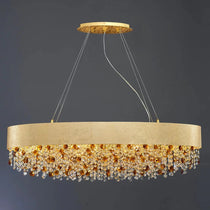 Avani Gold Plated Crystal Dining Room Chandelier