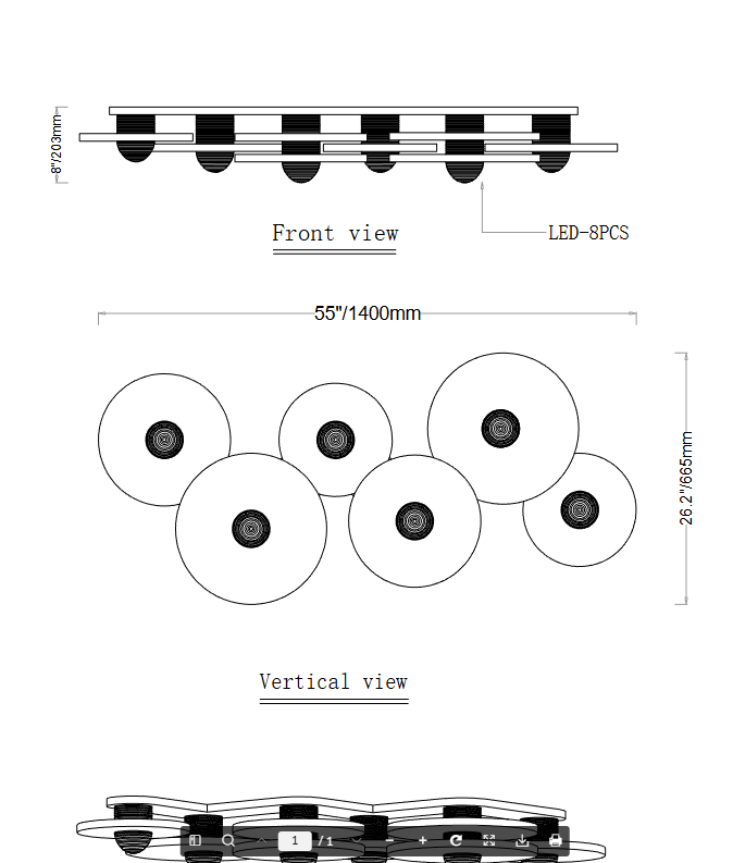 Alabaster Flushmount - 4 Surface