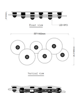 Alabaster Flushmount - 4 Surface