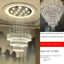 Iris Crystal Chandelier 43.3" 51.1" 59" 98.4''H
