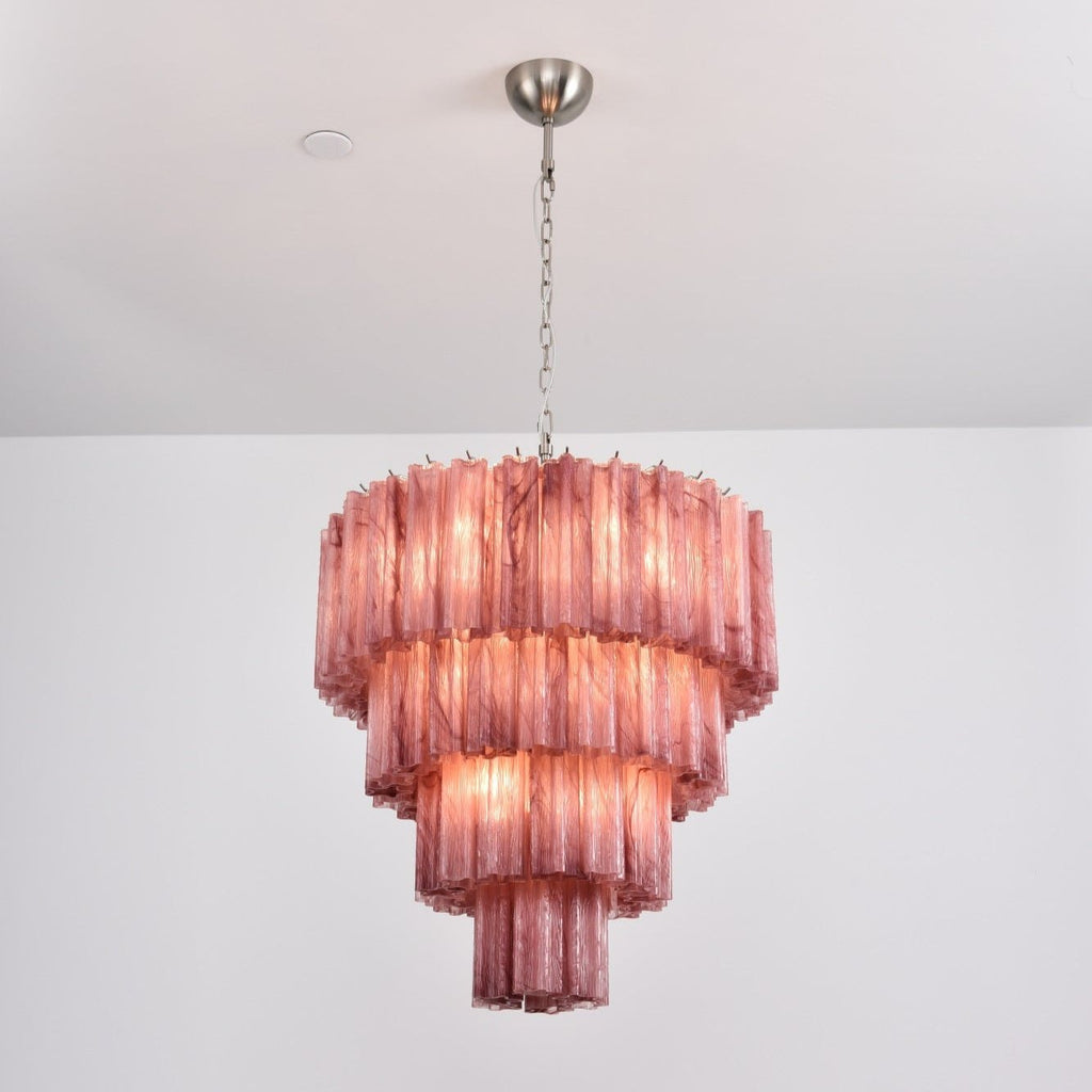 Elegant Serava Cascade Murano Chandelier - CasaraHouse