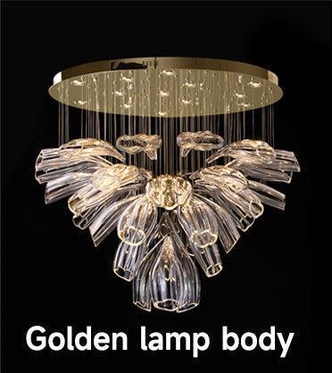 Glass Lotus Chandelier