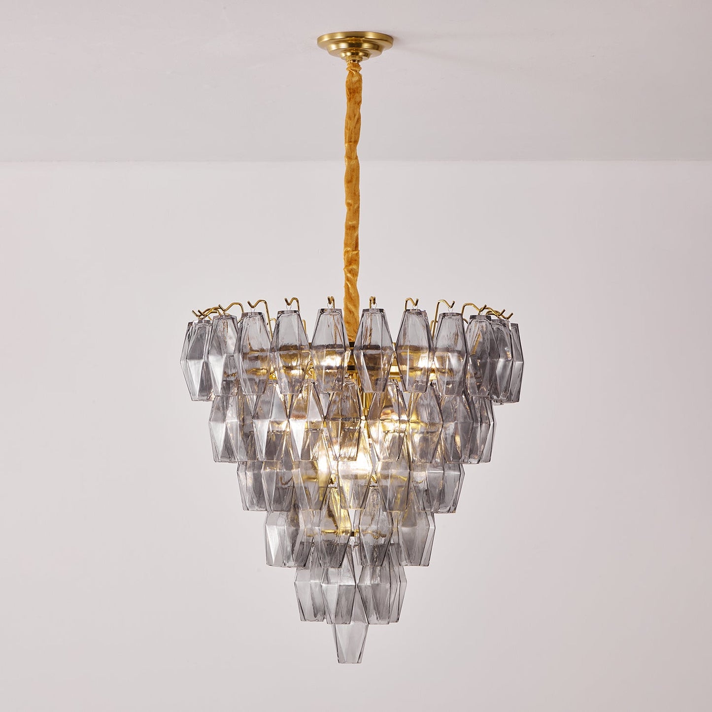 Premium Smoke Gray Empire Chandelier - CasaraHouse
