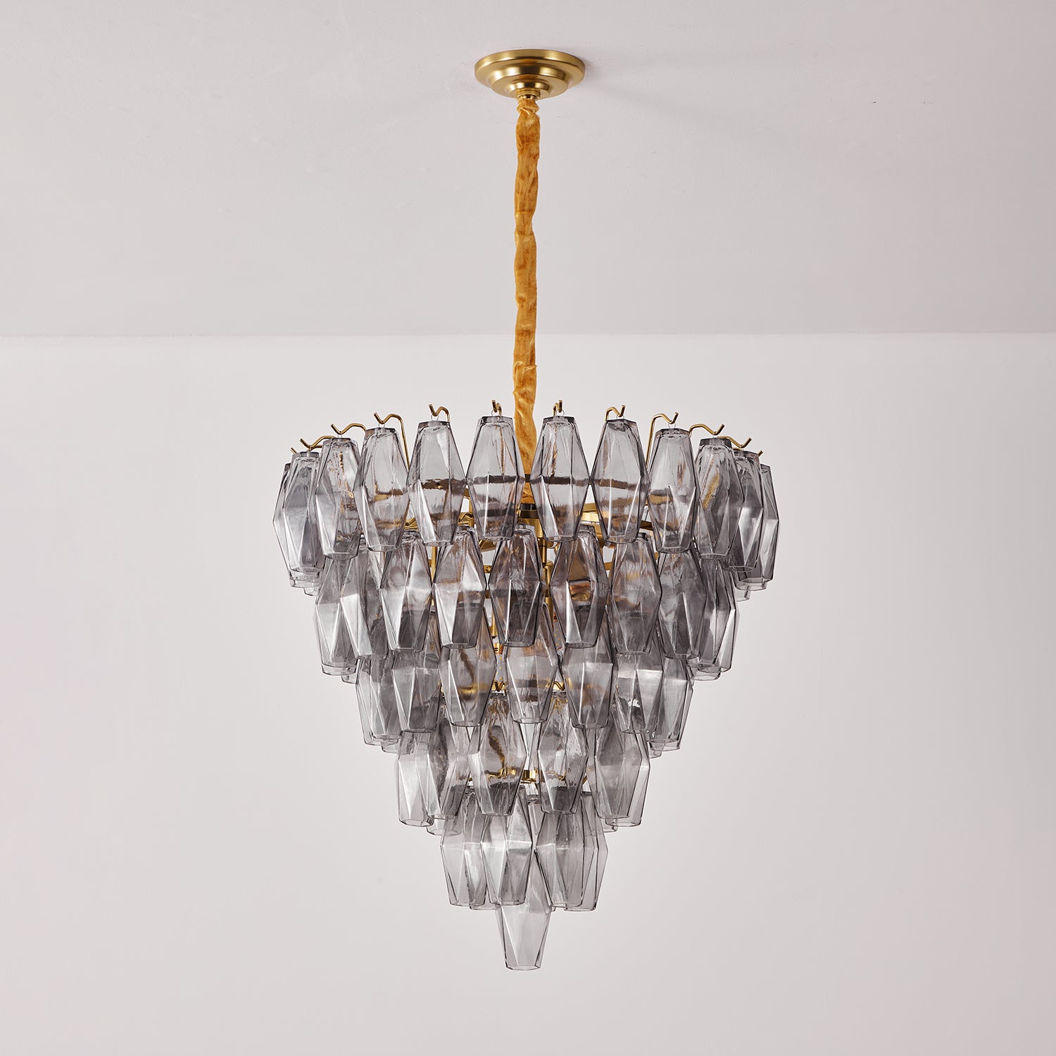Premium Smoke Gray Empire Chandelier - CasaraHouse