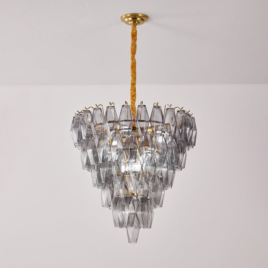 Premium Smoke Gray Empire Chandelier - CasaraHouse