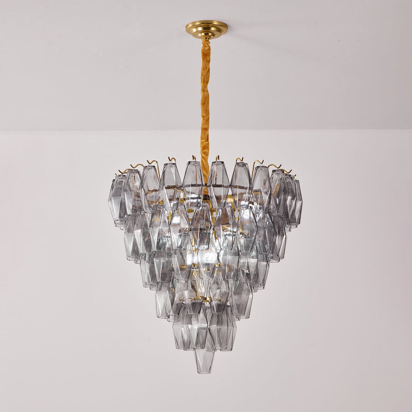 Premium Smoke Gray Empire Chandelier - CasaraHouse