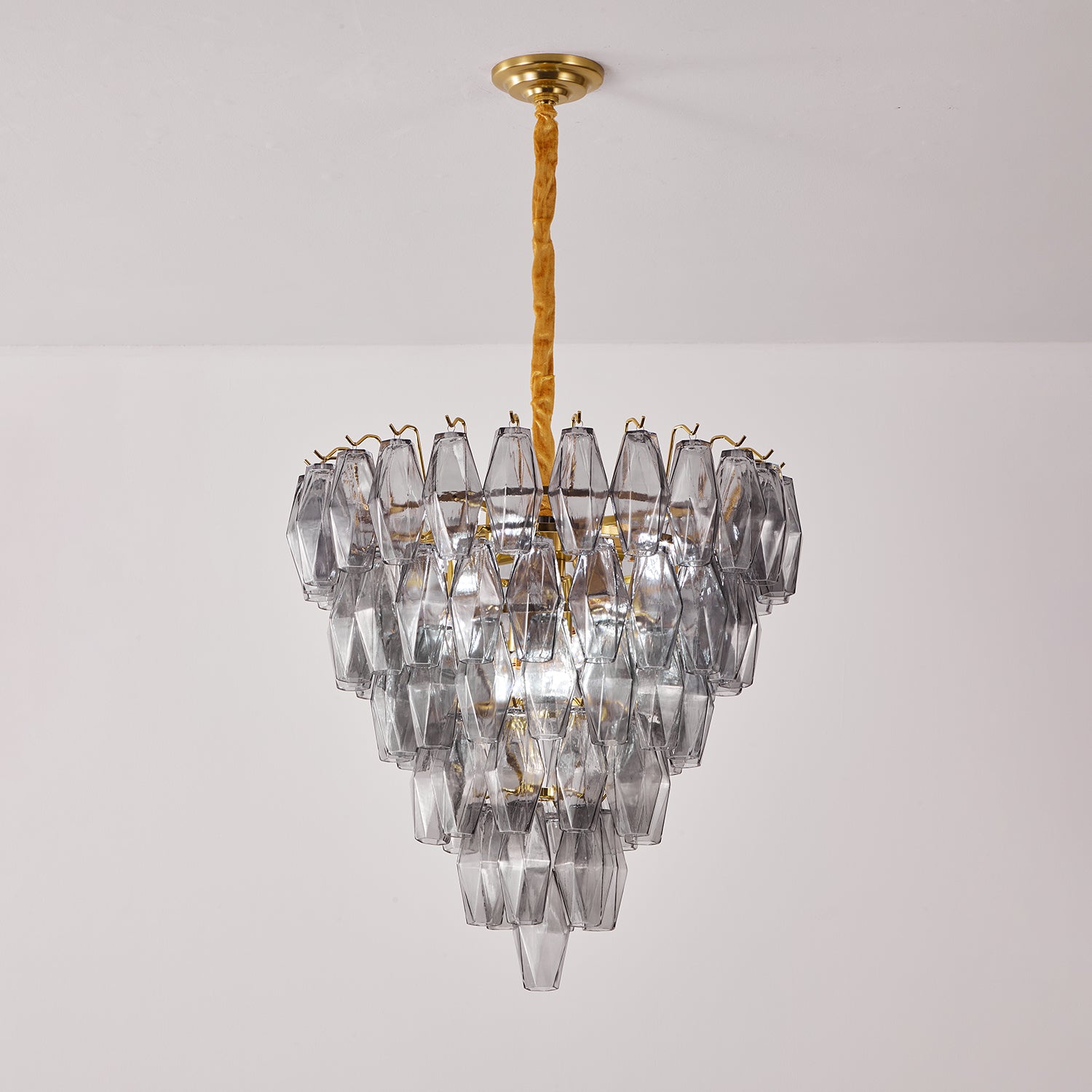 Premium Smoke Gray Empire Chandelier - CasaraHouse