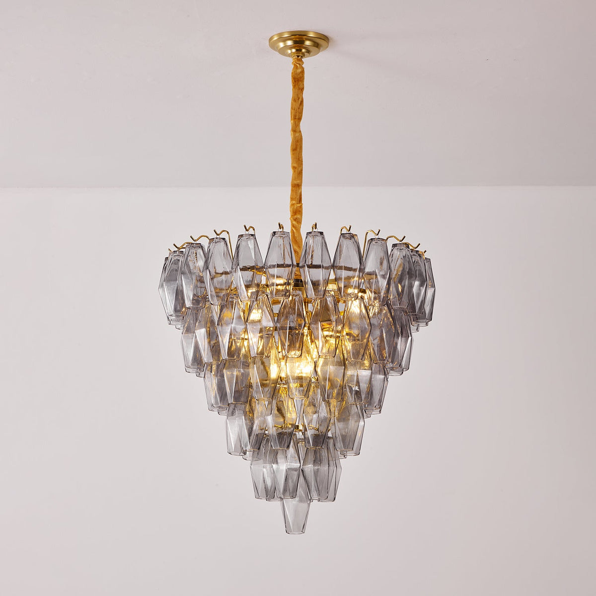 Premium Smoke Gray Empire Chandelier - CasaraHouse