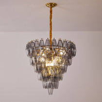 Premium Smoke Gray Empire Chandelier - CasaraHouse