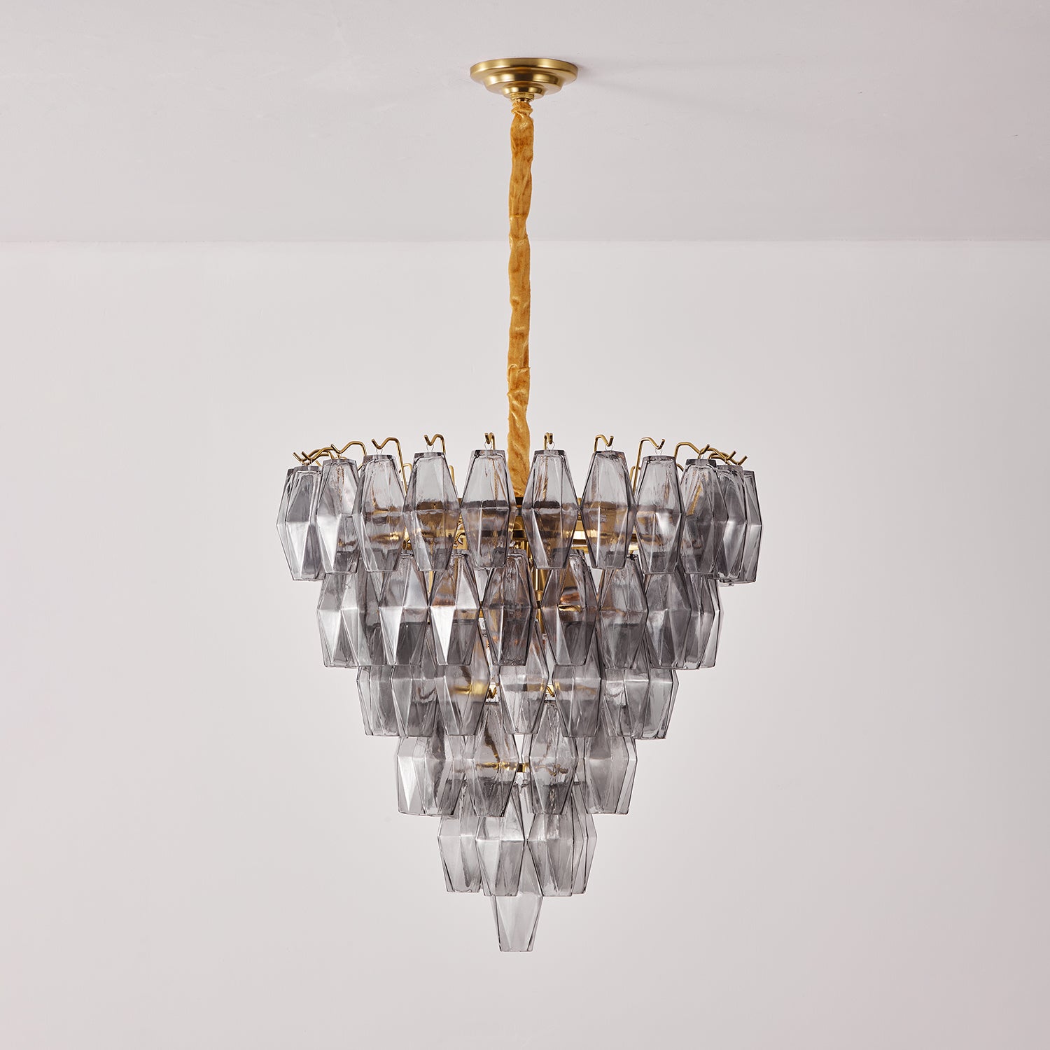 Premium Smoke Gray Empire Chandelier - CasaraHouse