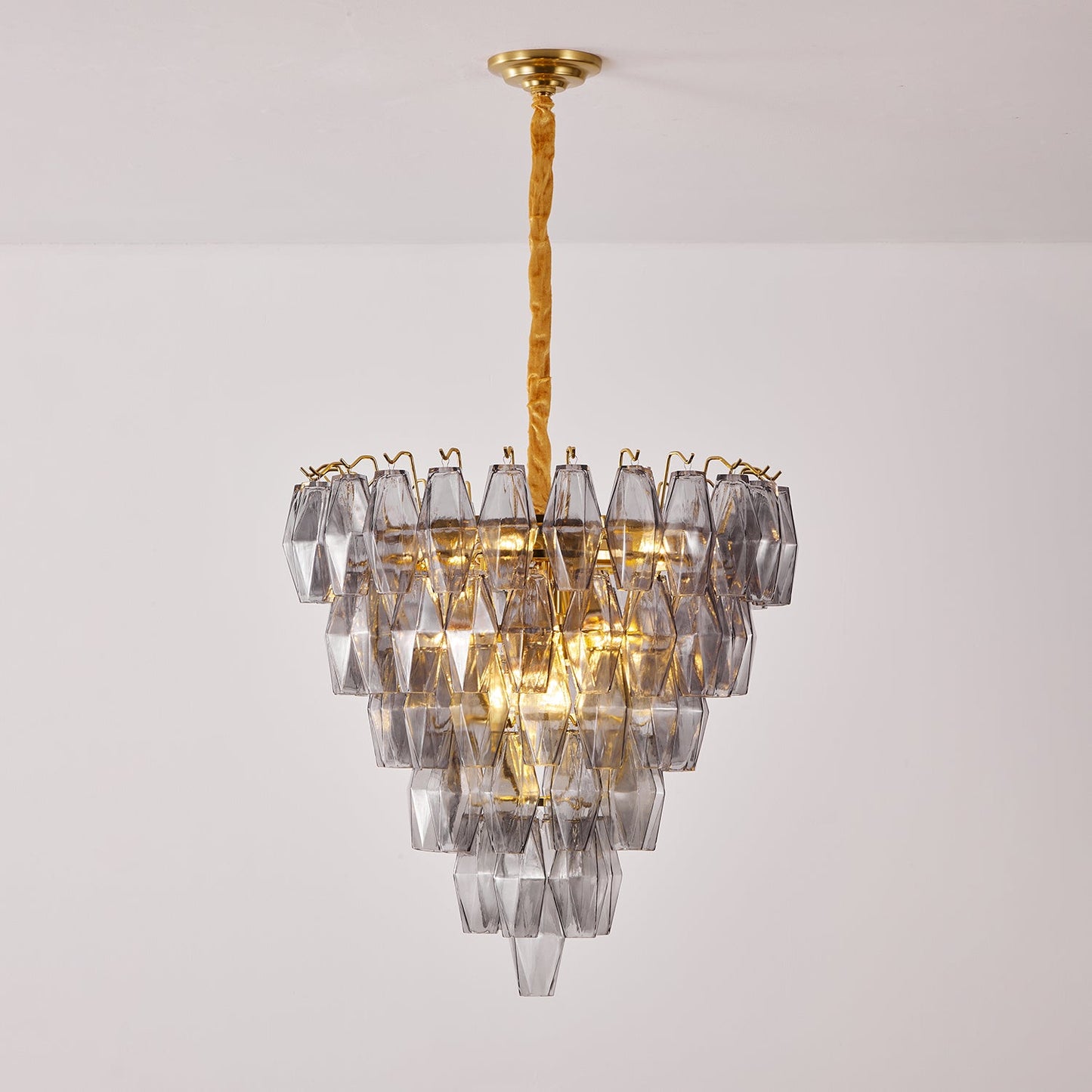Premium Smoke Gray Empire Chandelier - CasaraHouse