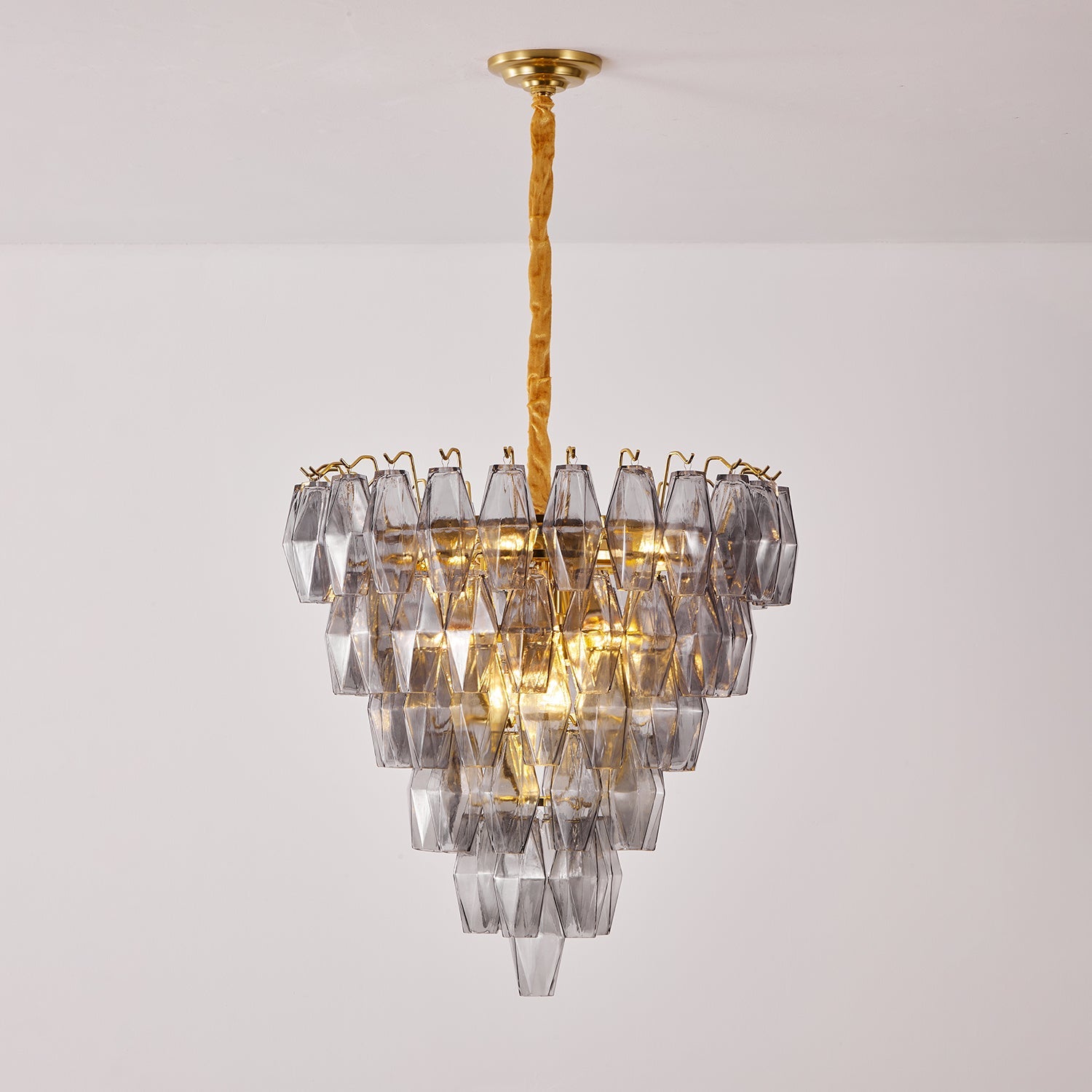 Premium Smoke Gray Empire Chandelier - CasaraHouse