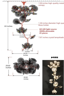 FIREWORKS BLOOM CEILING LAMP CHANDELIER