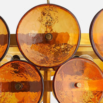 Solaris Disc Murano Glass Chandelier