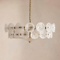 Solaris Disc Murano Glass Chandelier