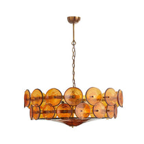 Solaris Disc Murano Glass Chandelier