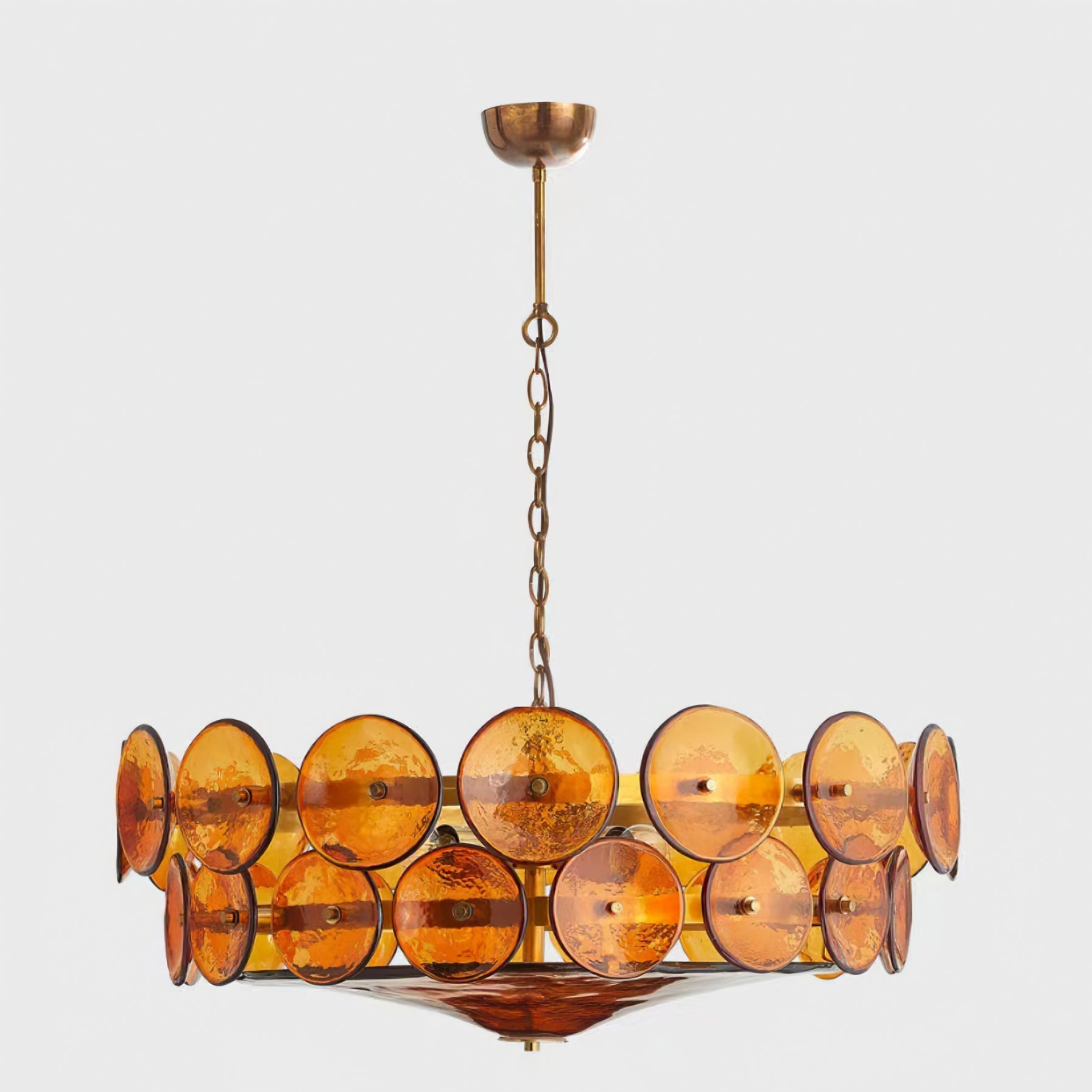 Solaris Disc Murano Glass Chandelier