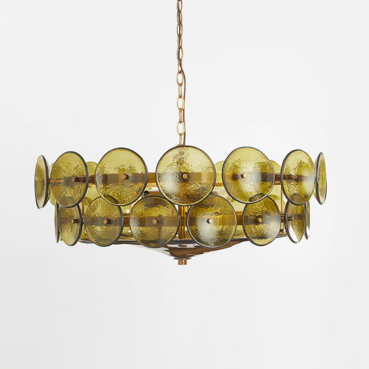 Solaris Disc Murano Glass Chandelier