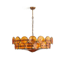 Solaris Disc Murano Glass Chandelier