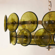 Solaris Disc Murano Glass Chandelier