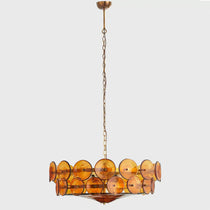 Solaris Disc Murano Glass Chandelier