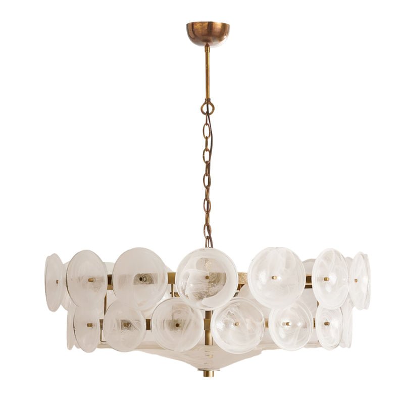Solaris Disc Murano Glass Chandelier