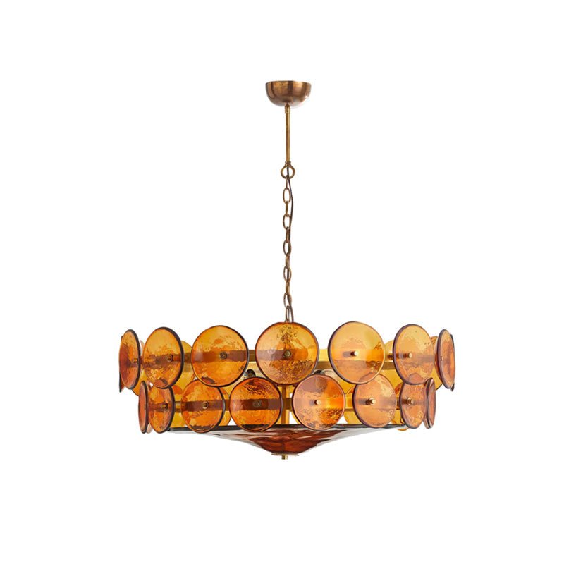 Solaris Disc Murano Glass Chandelier