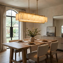 Premium Solstice Bar Alabaster Chandelier