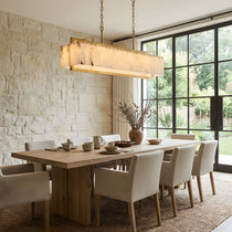 Premium Solstice Bar Alabaster Chandelier