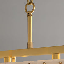 Premium Solstice Bar Alabaster Chandelier