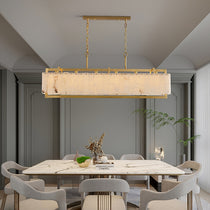 Premium Solstice Bar Alabaster Chandelier