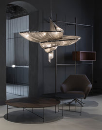 Spiral Elegance Chain Chandelier
