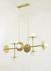 Studio Nodes 8 Light Linear Chandelier