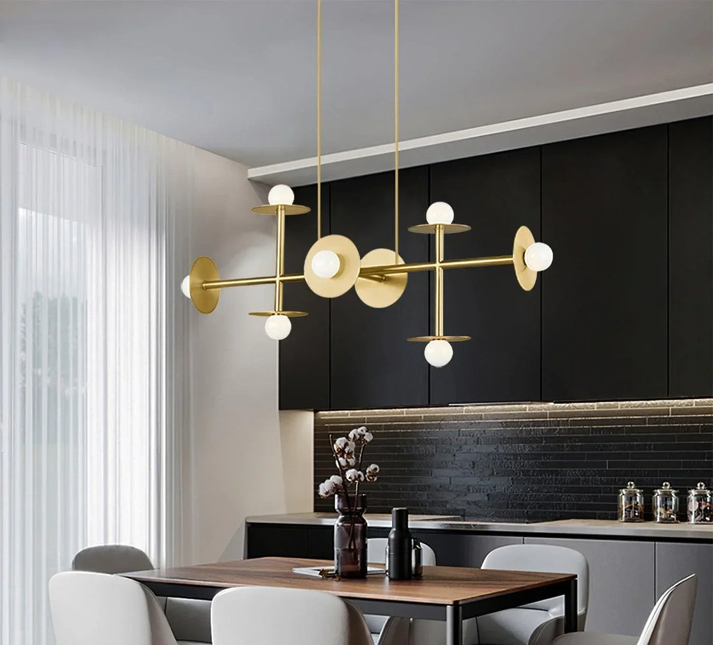 Studio Nodes 8 Light Linear Chandelier