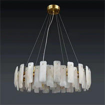 Alabaster Flakes Round Chandelier