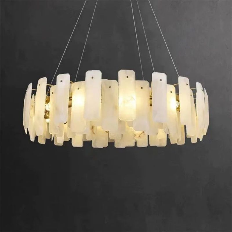 Alabaster Flakes Round Chandelier Main image