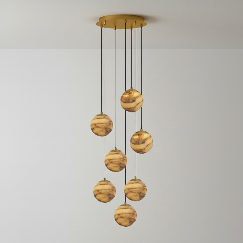 Sultana Alabaster Cluster Chandelier