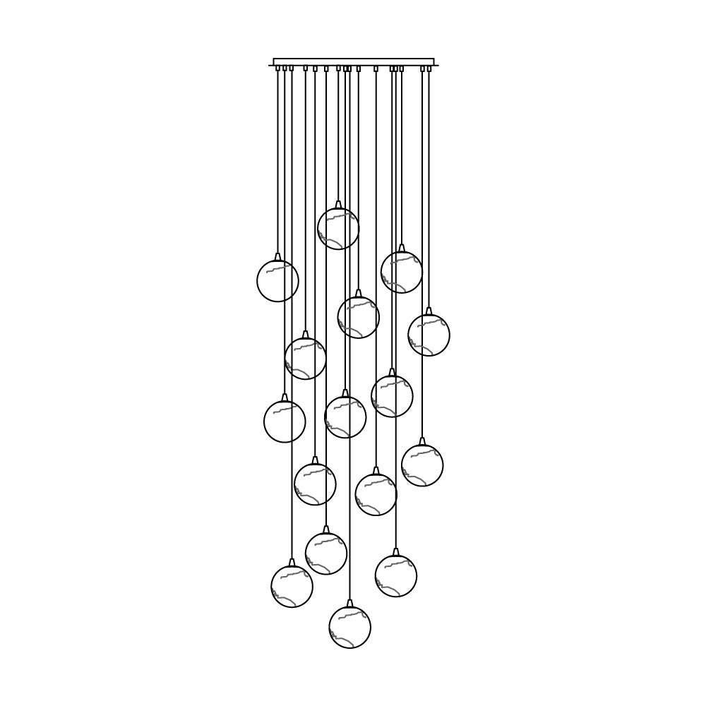 Sultana Alabaster Cluster Chandelier