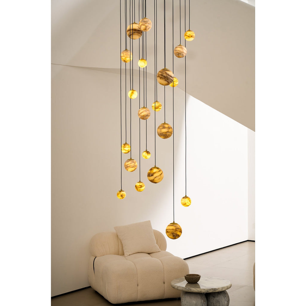 Sultana Alabaster Cluster Chandelier
