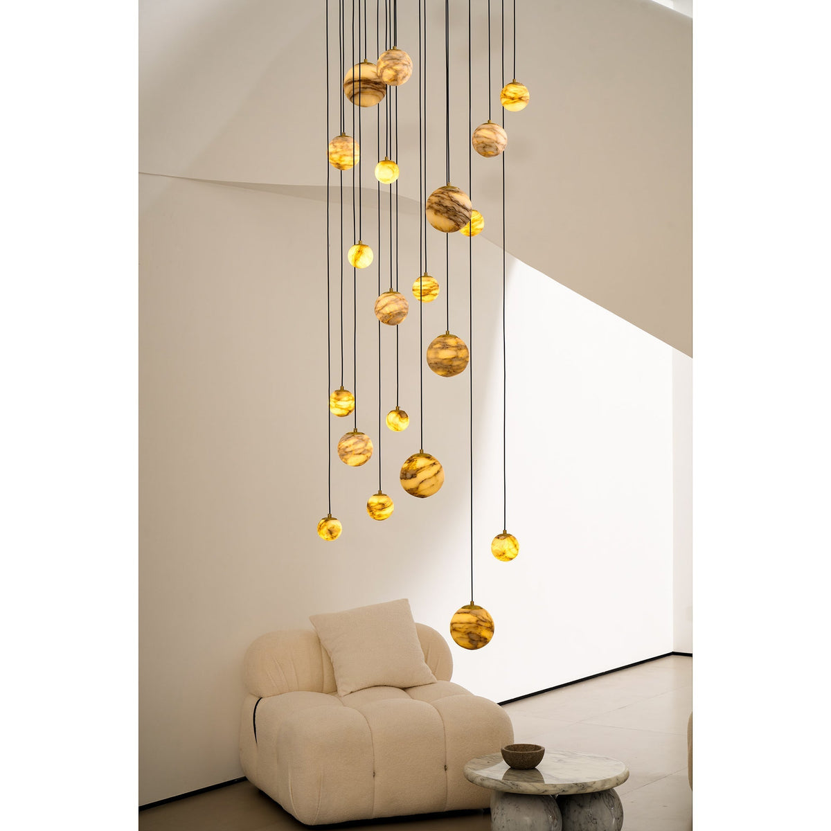 Sultana Alabaster Cluster Chandelier