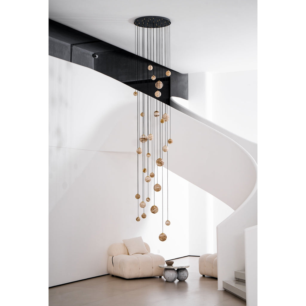 Sultana Alabaster Cluster Chandelier