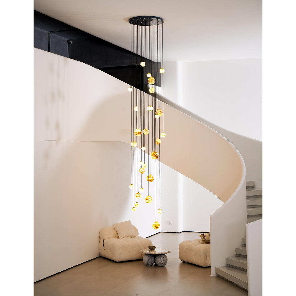 Sultana Alabaster Cluster Chandelier