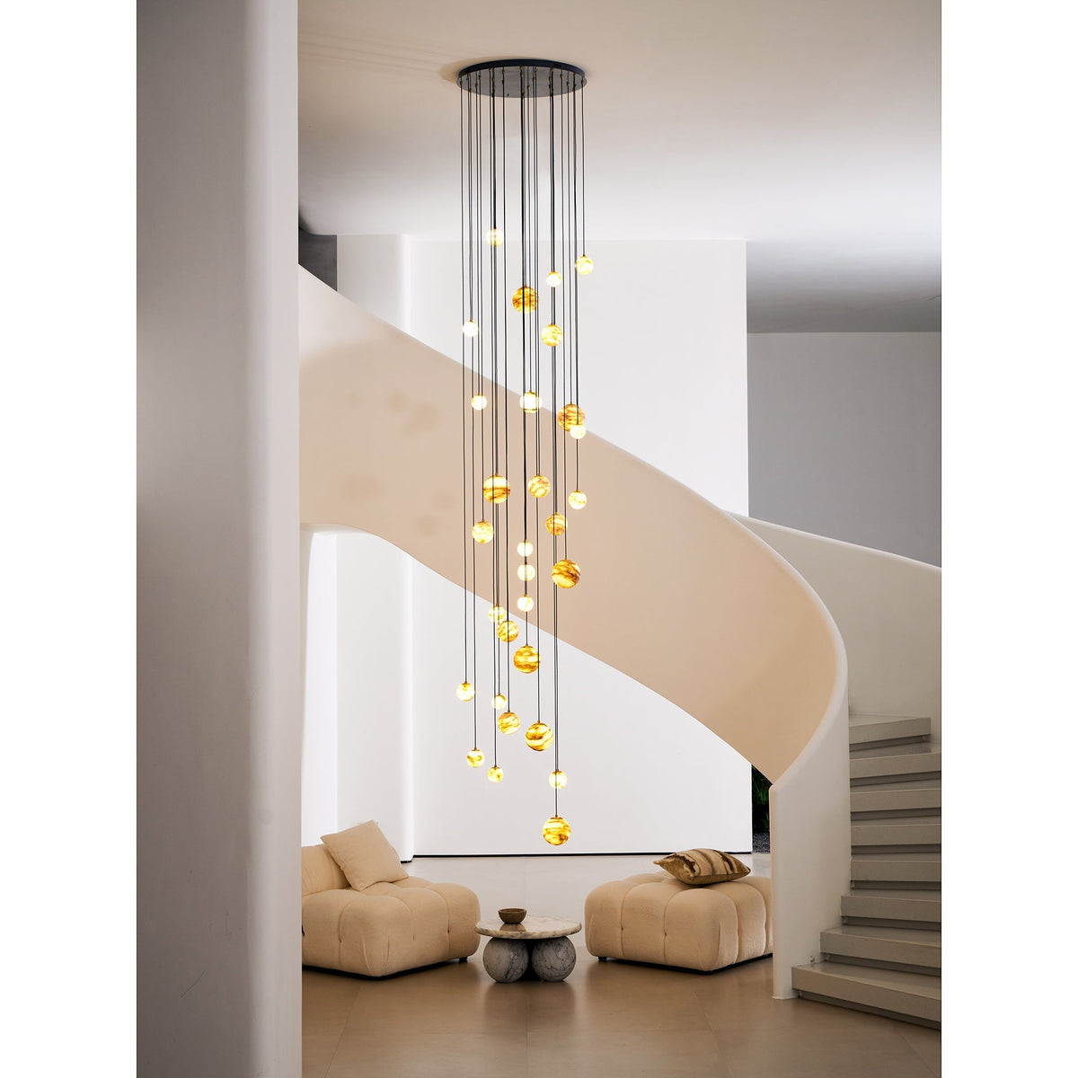 Sultana Alabaster Cluster Chandelier