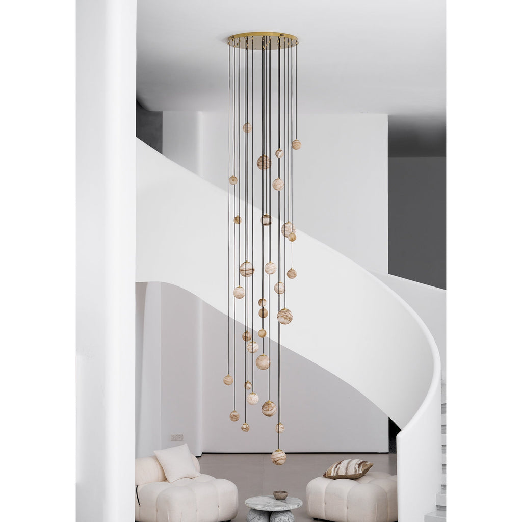 Sultana Alabaster Cluster Chandelier