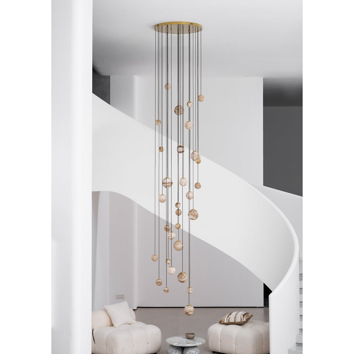 Sultana Alabaster Cluster Chandelier